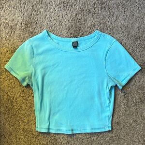 Blue Wild Fable Crop Top